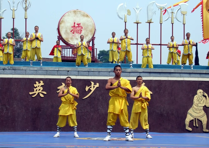 儿童功夫练功服小和尚武术服少林寺武僧练功服装少林功夫训练表演服