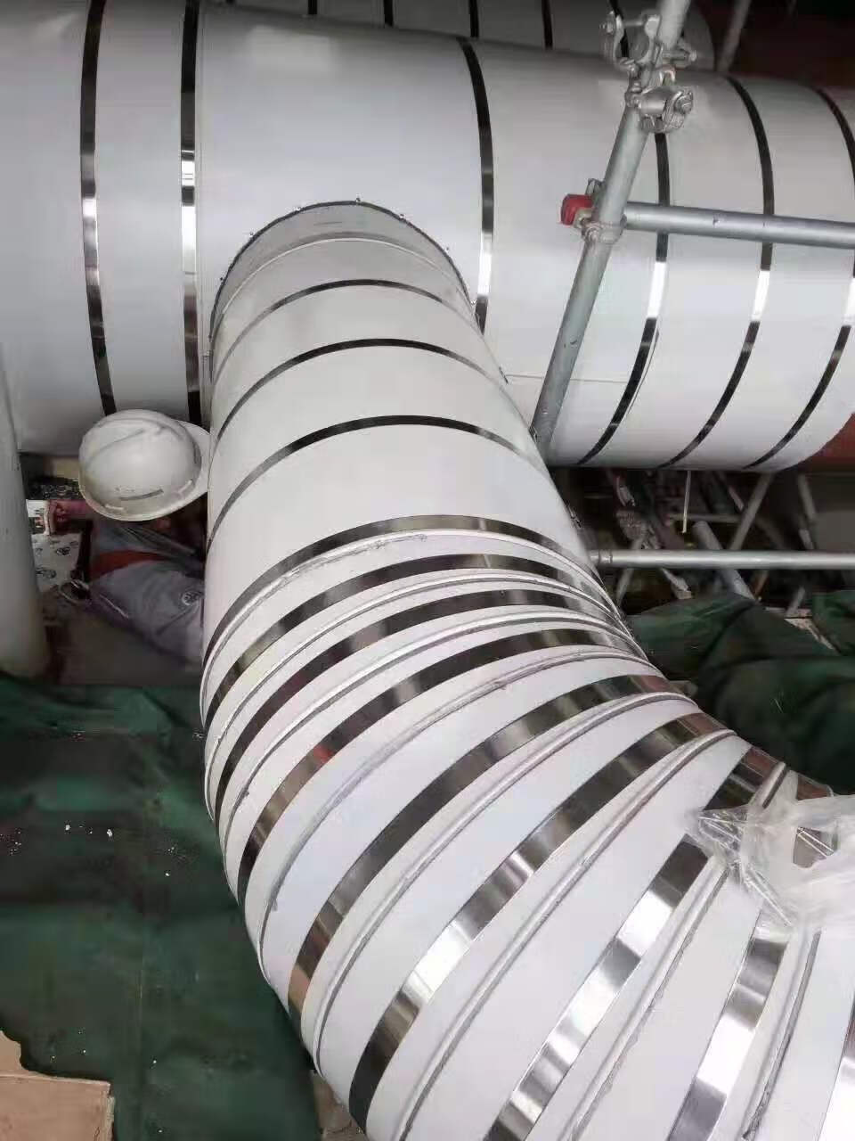 带打包带现货保温扣桥架拉紧器电线杆标牌用固定钢带025x46mm100米卷