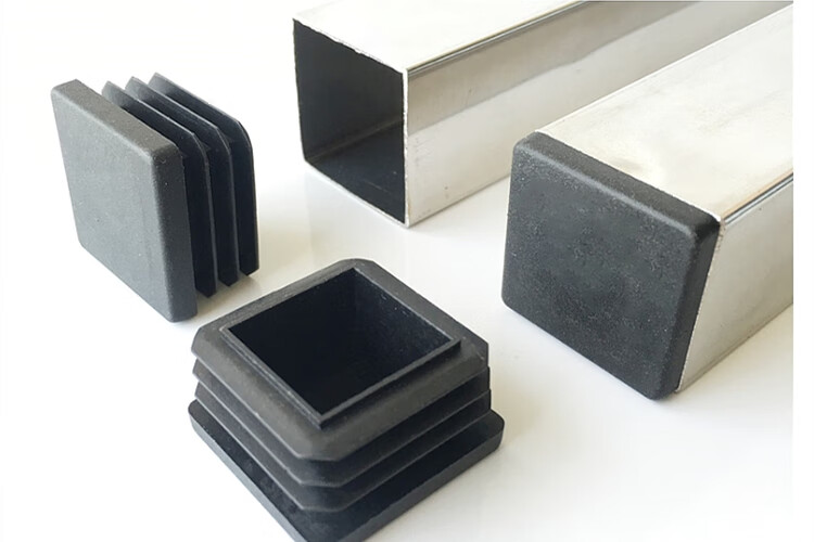 长方形塑料塞方管内塞塑胶脚垫不锈钢封堵头孔塞胶塞闷头管帽 长方50*