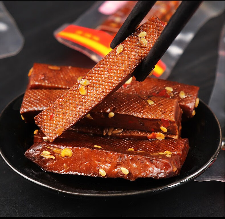 十五月新品湖南特产李记酱干豆干 500g香辣馋嘴盐干豆腐干柴火香干