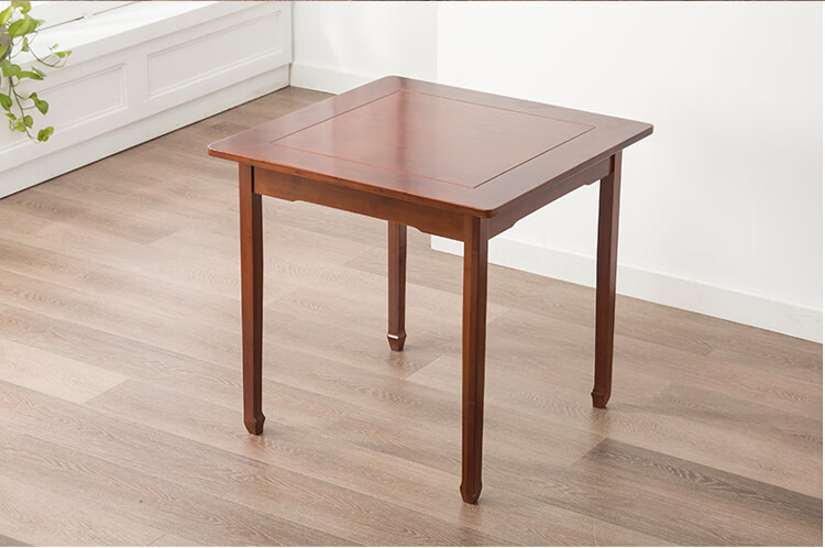 汇德能楠竹四方桌子简约方桌吃饭桌正方形家用小户型餐桌实木四方桌