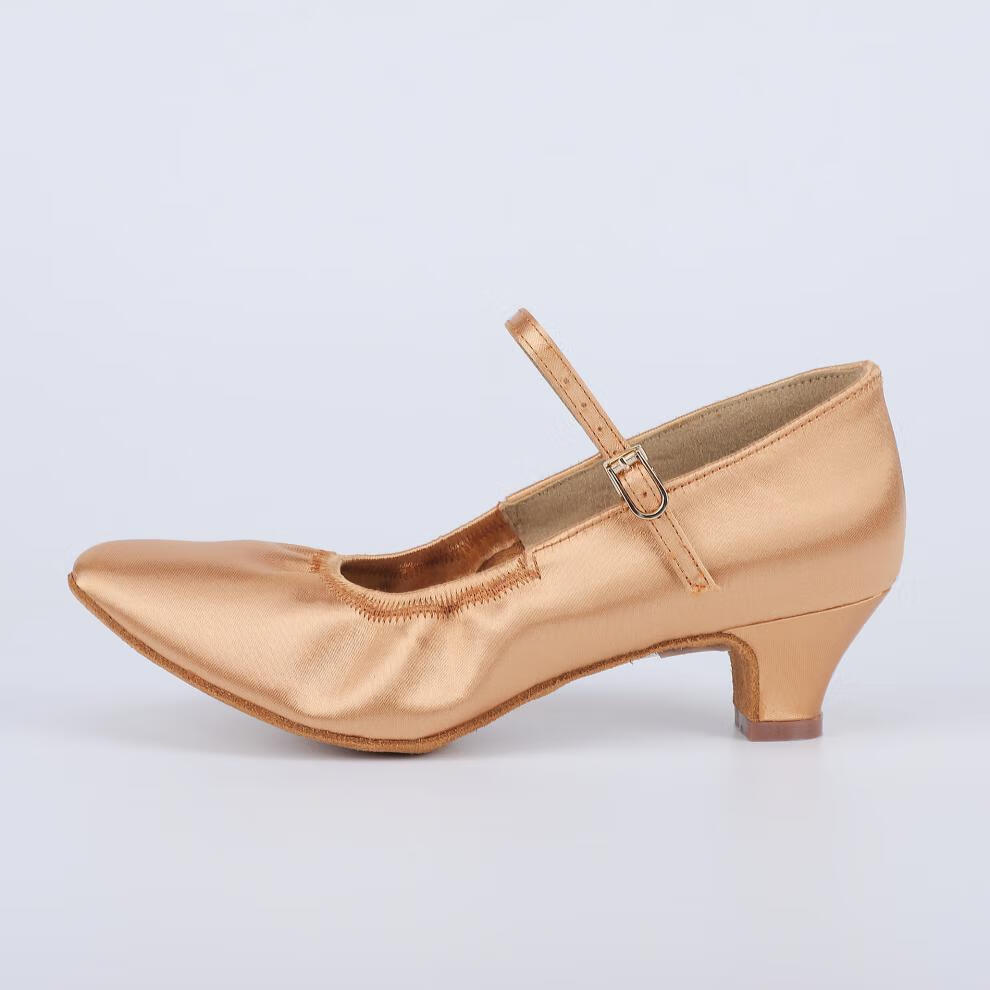 2022新款bd贝蒂女童摩登舞鞋少儿童女孩练功鞋中跟软底国标舞蹈鞋升级