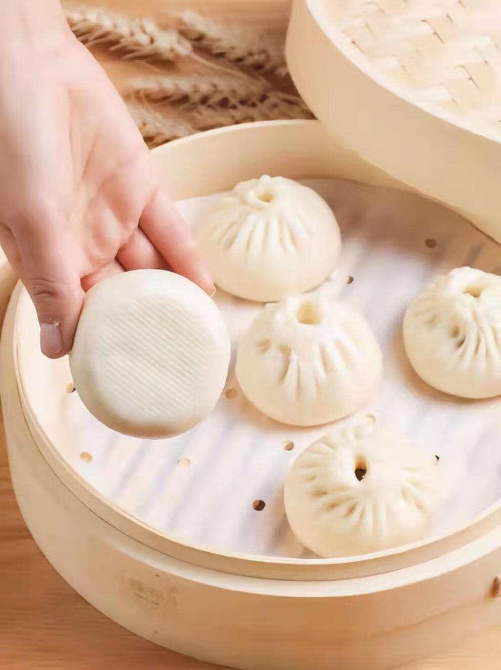 蒸笼纸包子一次性垫纸圆形不粘大号蒸笼纸蒸馒头包子纸商用蒸柜纸蒸锅