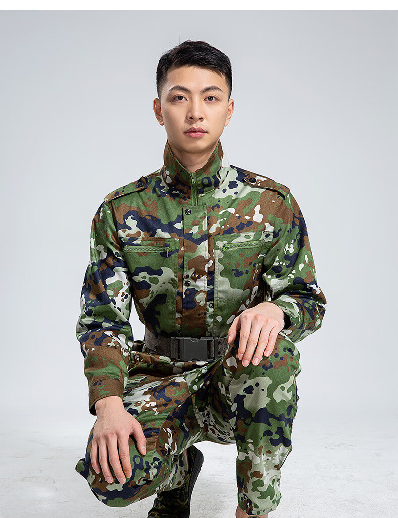 迷彩服套装男夏季薄款儿童训练磨工作服装初中大学生军训服批发8 定制
