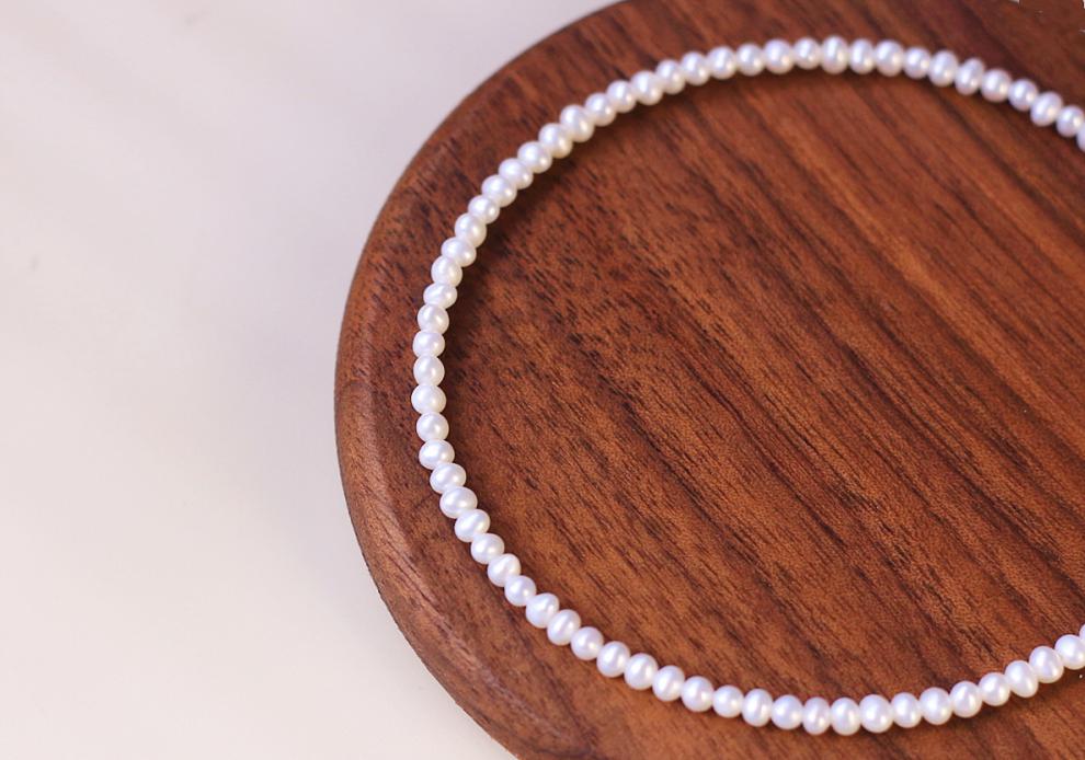 全意琳淡水小珍珠手链女极细小米粒超细小珠串金ins小众设计轻奢大