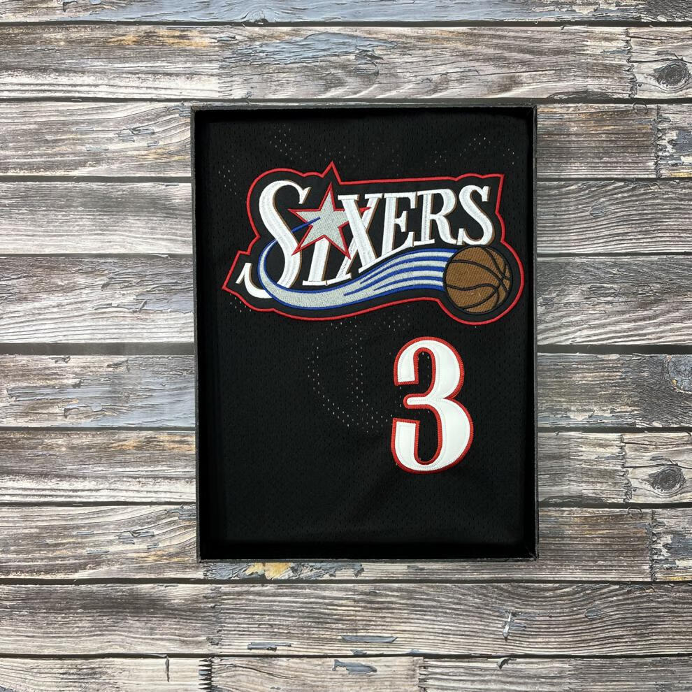 76人队3号阿伦艾弗森复古密绣刺绣球衣球裤男运动背心篮球服76人