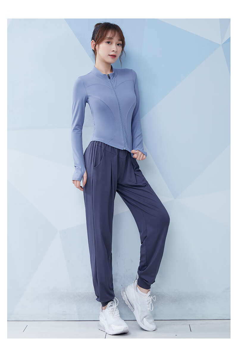 瑜伽服套装女旗舰同款健身套装女春夏季薄款跑步训练运动衣网红气质晨