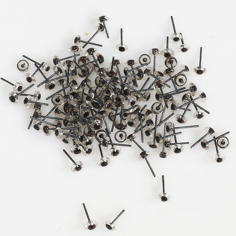 动物标本义眼鸟类玻璃工眼睛鹰竹鸡野鸡仿真眼睛雕刻玻璃眼亿喔黑色6