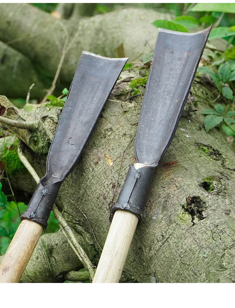 富乐皇农用锻打加厚挖树铲挖坑神器起铲子移树根锹电杆洞工具户外 flh