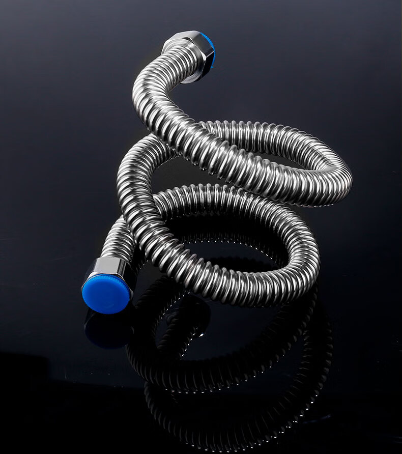 波纹管304不锈钢4分冷热进水管热水器连接管马桶进水软管爆水管15米