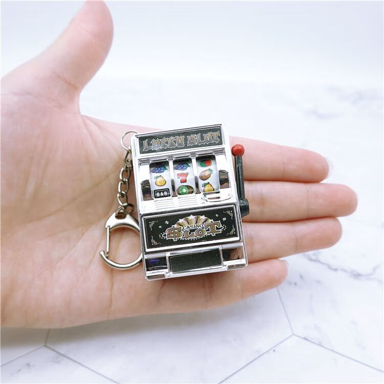 神孩子 机老虎机机玩具机投币儿童扭迷你游戏机挂件蛋抖音网红水果