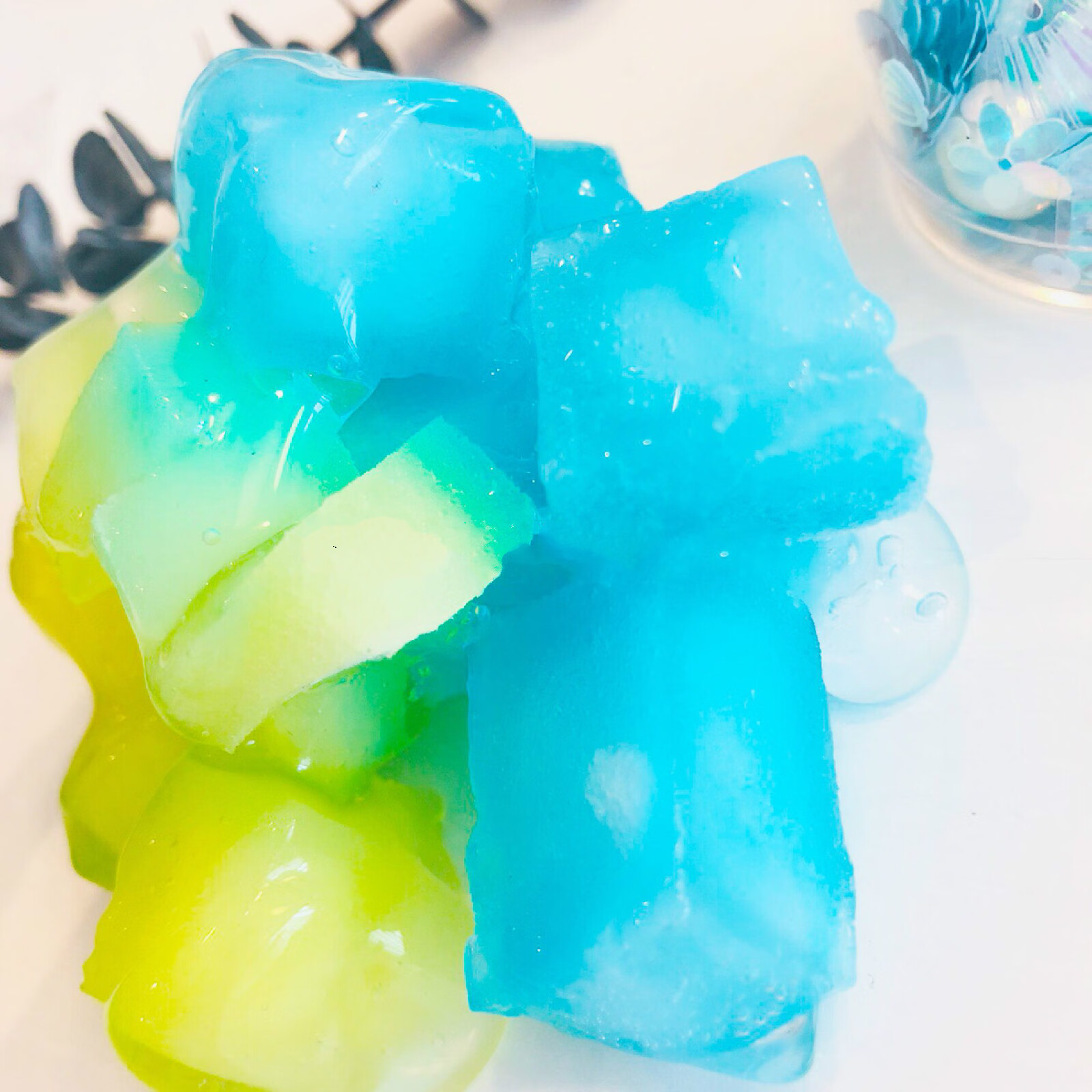 史莱姆椰果泥菠萝蓝莓冰 捏碎了也好看 ins外网仙气泥儿童小孩解压泥