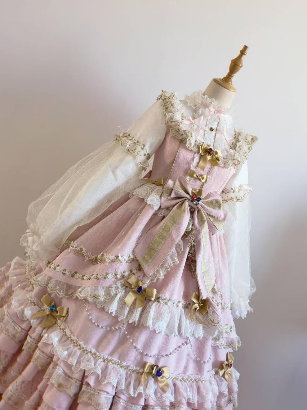 高档轻奢洛丽塔日常lolita现货渔老板家加冕连衣裙洋装原创设计女长款