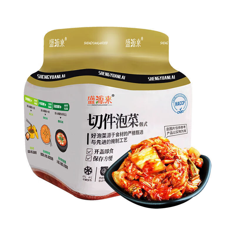 2kg 韩式辣白菜清净园宗家府韩国泡菜下饭菜盛源来泡菜朝鲜延边 宗家