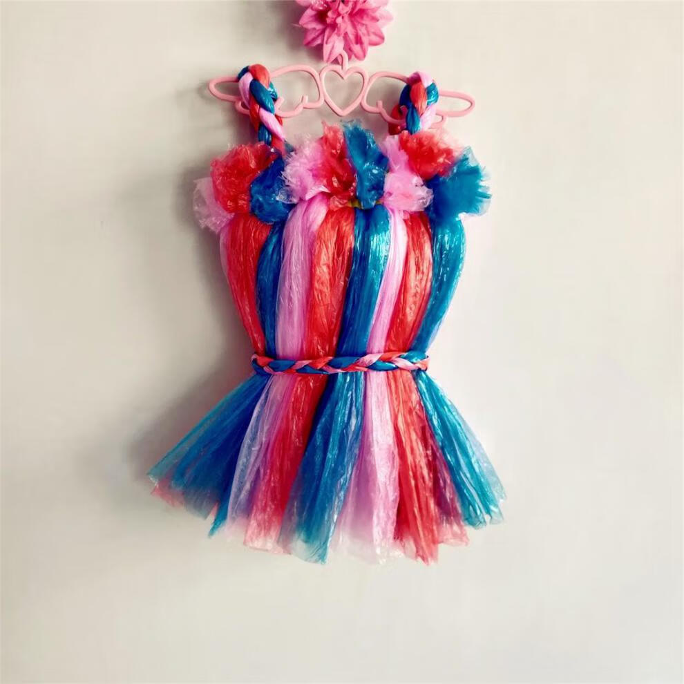卡恋洛儿童环保时装制作衣服六一礼物儿童节演出服装女孩走秀衣服男童