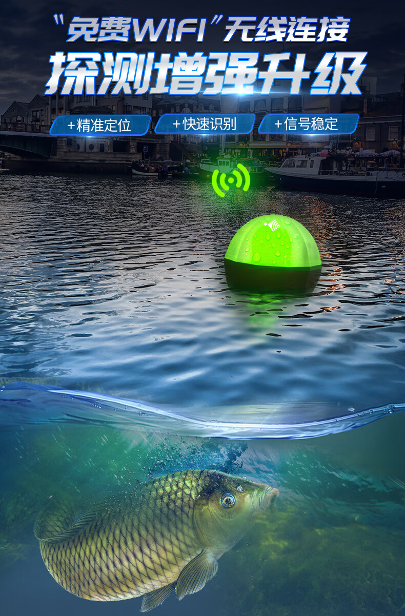 1-30m摄像头清晰度:1080p探测方式:声呐显示器尺寸:5.