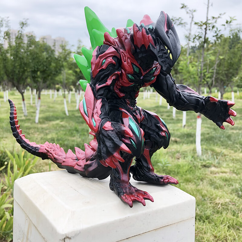 贝利亚鲁格赛特内隆噶赛格古大号软胶塑胶持剑迪玛伽怪兽玩具 加强版