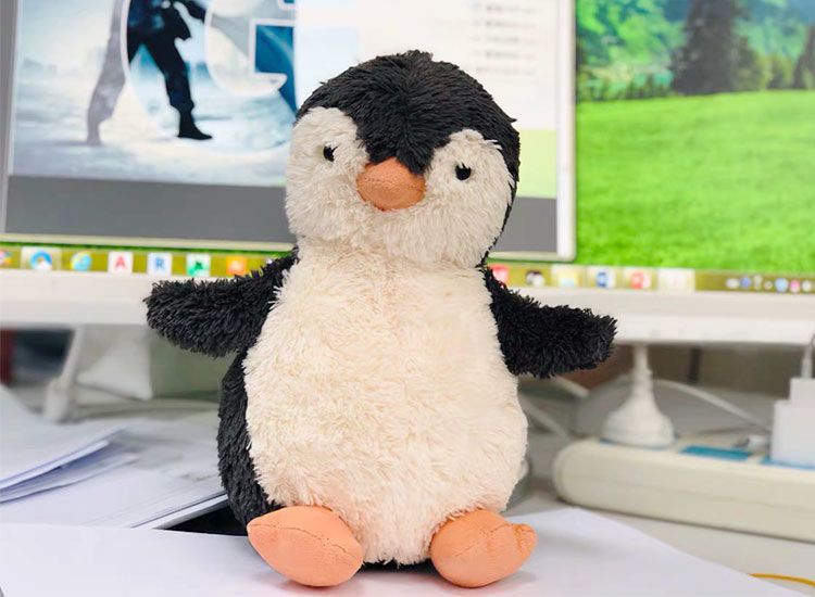 翟潇闻同款企鹅猪公仔毛绒玩具男孩玩偶女生可爱儿童生日礼物抱枕 猪