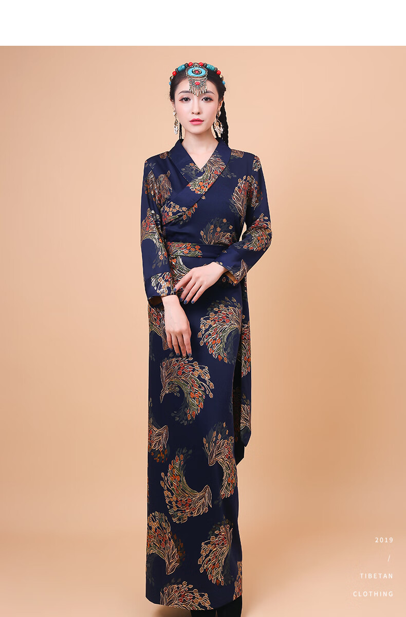 【藏族服装】藏族服装女新款藏装西藏服旅游服博拉藏袍拉萨服锅庄裙