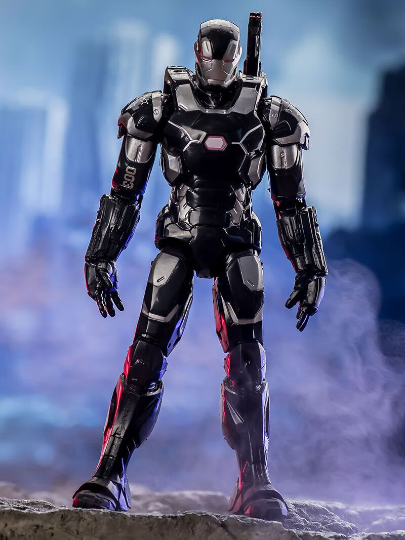 者联盟男孩玩具红黄战争机器黑色钢铁侠模型玩具人偶 钢铁侠mk3-17cm
