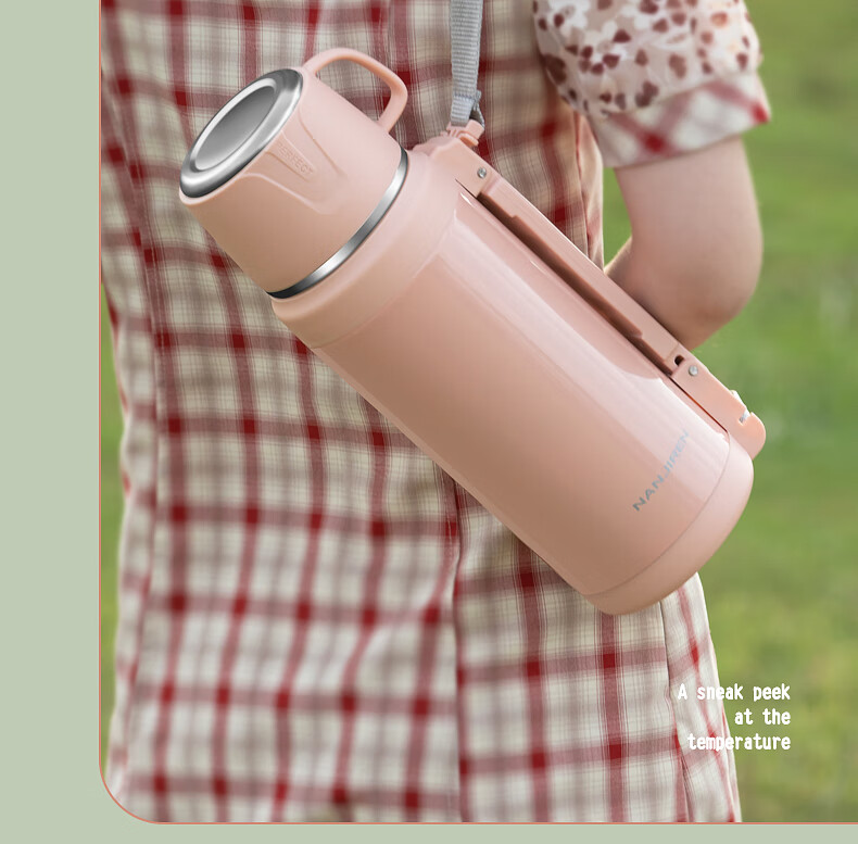 特百惠tupperware同款大容量保温杯水杯1500ml迷雾蓝