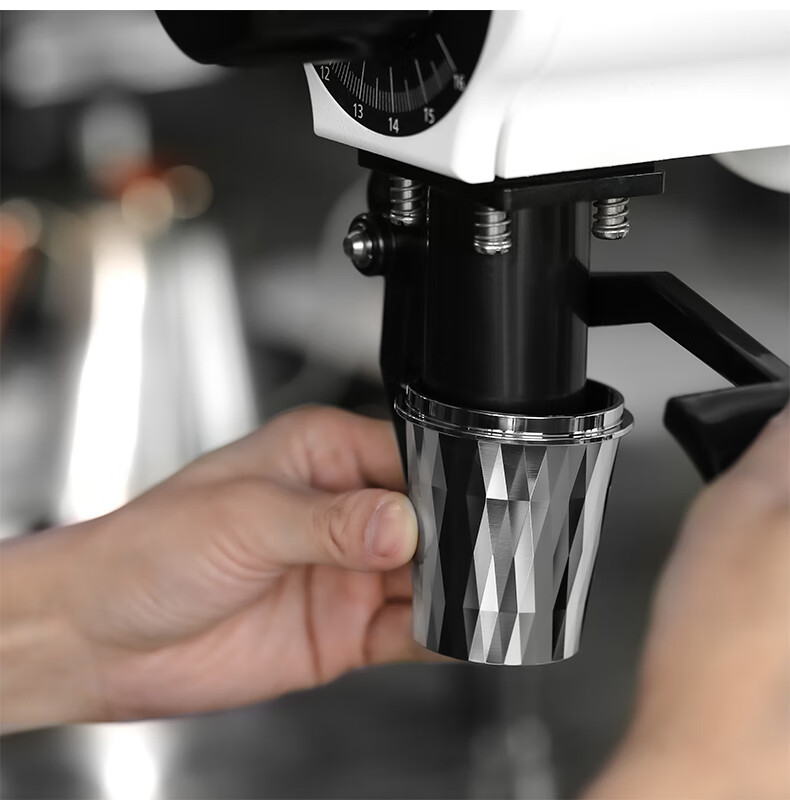 接粉杯轰炸机mhw钻石接粉杯咖啡称豆闻香杯手柄倒扣接粉器5158mm惠家