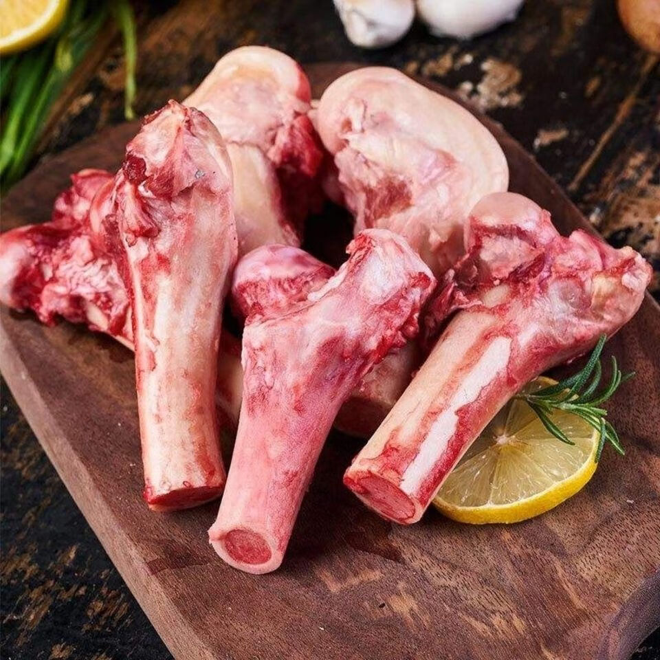 羊腿骨新鲜商用羊骨头羊筒骨煲汤食材羊棒骨带骨髓羔羊棒骨4斤