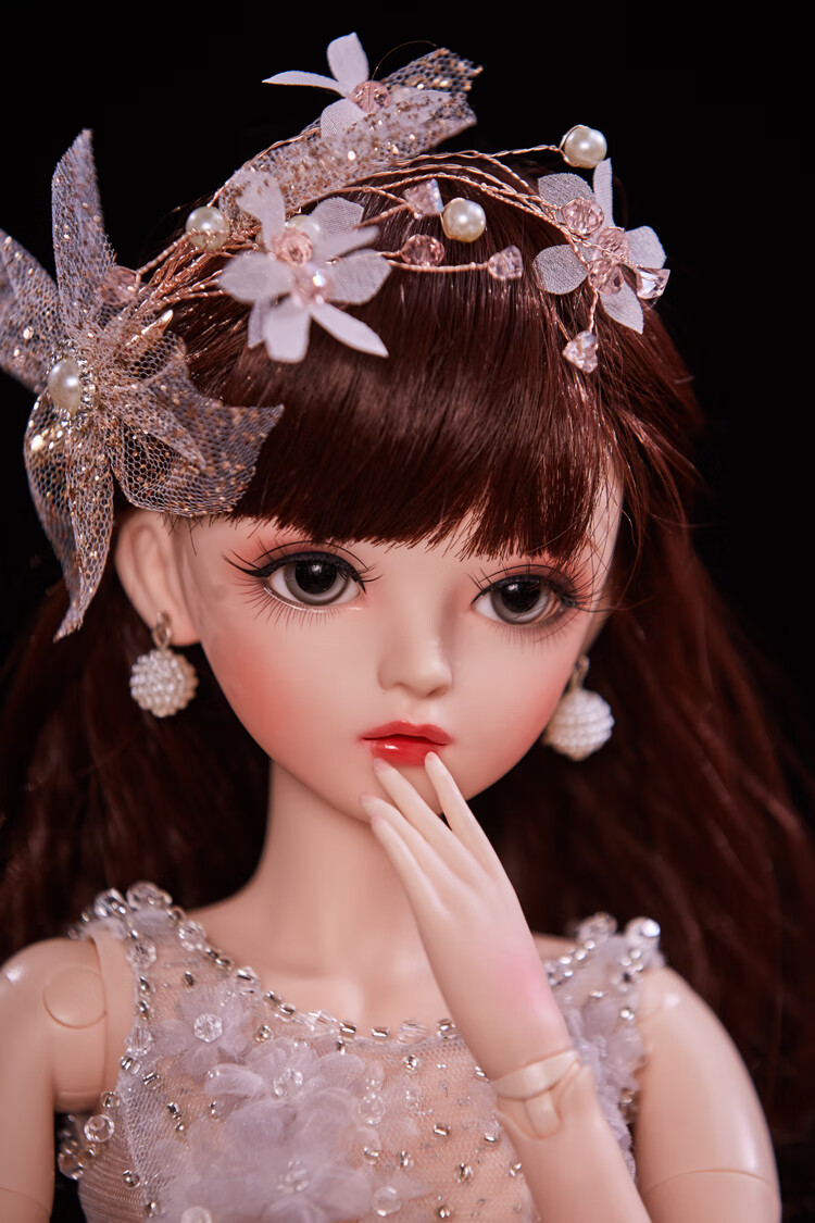 芭比公主 芭比娃娃婚纱关节大号洋娃娃礼盒套装摆件求婚生日礼物 苏曼