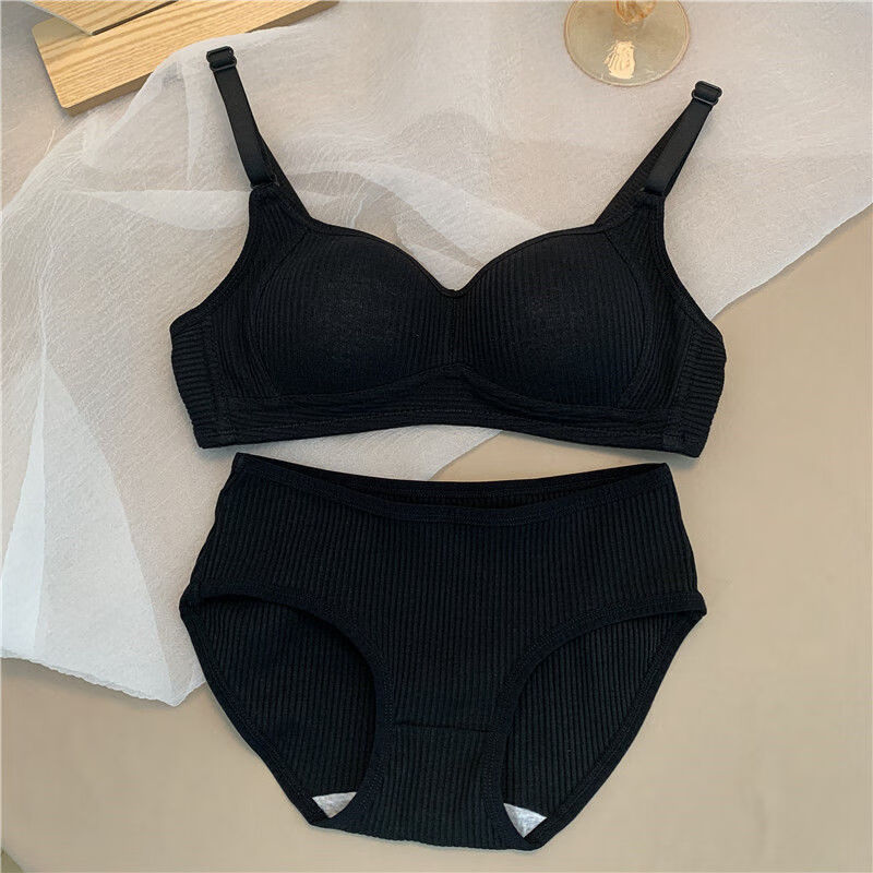 内衣女学生胸衣无钢圈背心文胸少女初中高中大学生套装18岁胸罩日系