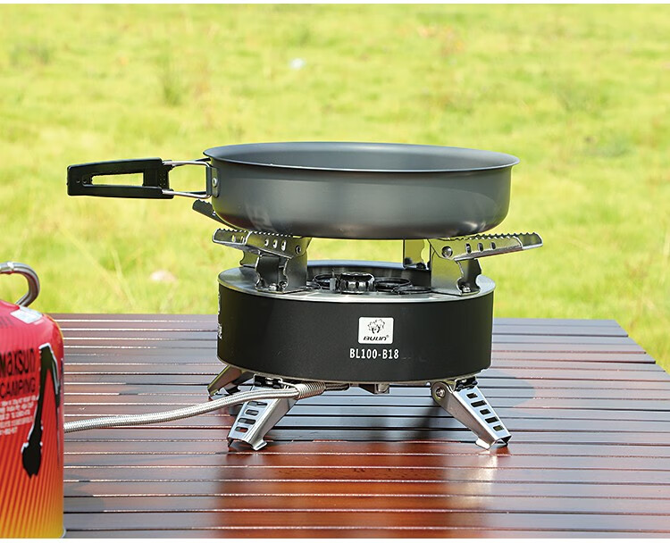 bulin 步林b18户外炉具大功率猛火七星炉头便携燃气灶野营自驾野炊