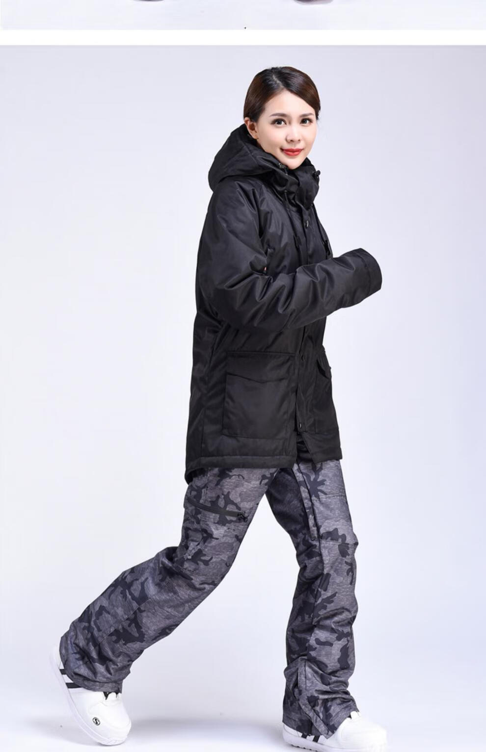 滑雪裤女瘦版背带可拆卸单双板加棉滑雪裤防风防水男女雪地裤雪乡