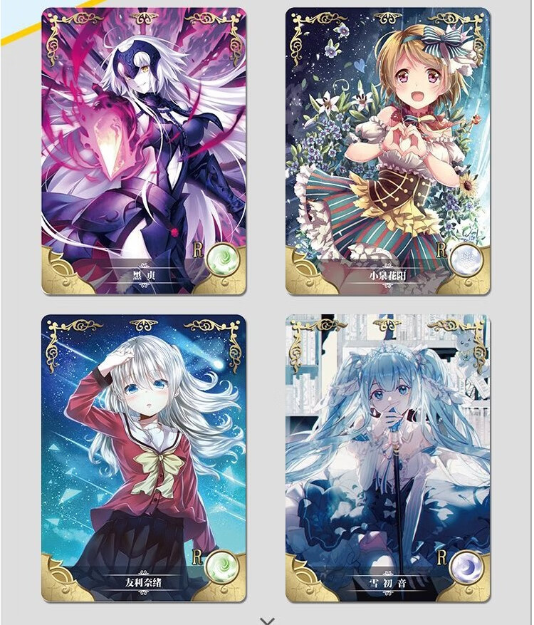 女神物语卡片玩具落雁篇钻石版签名卡女孩动漫周边收藏卡ssr闪卡女神