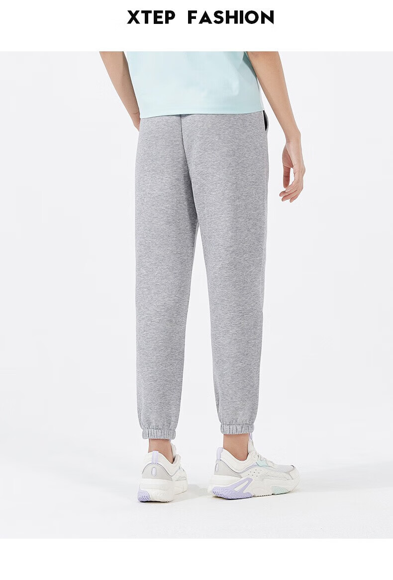特步(xtep)【门店同款】特步运动裤女2022新款针织长裤束脚显瘦女裤