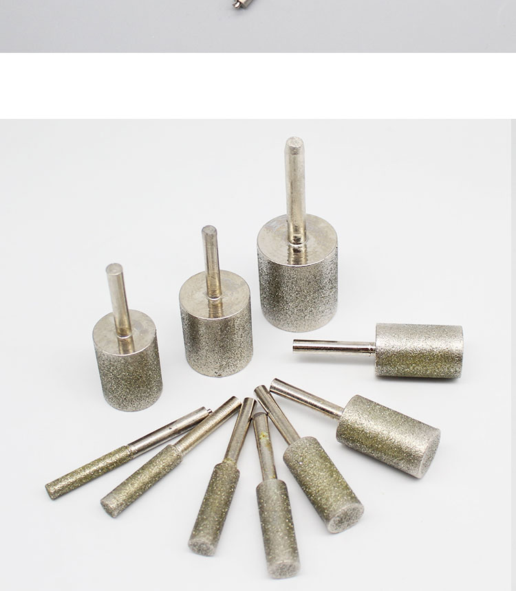 a棒圆柱形磨棒金刚砂磨头拍砣砂轮玉石翡翠打磨修光去皮工具细砂直径