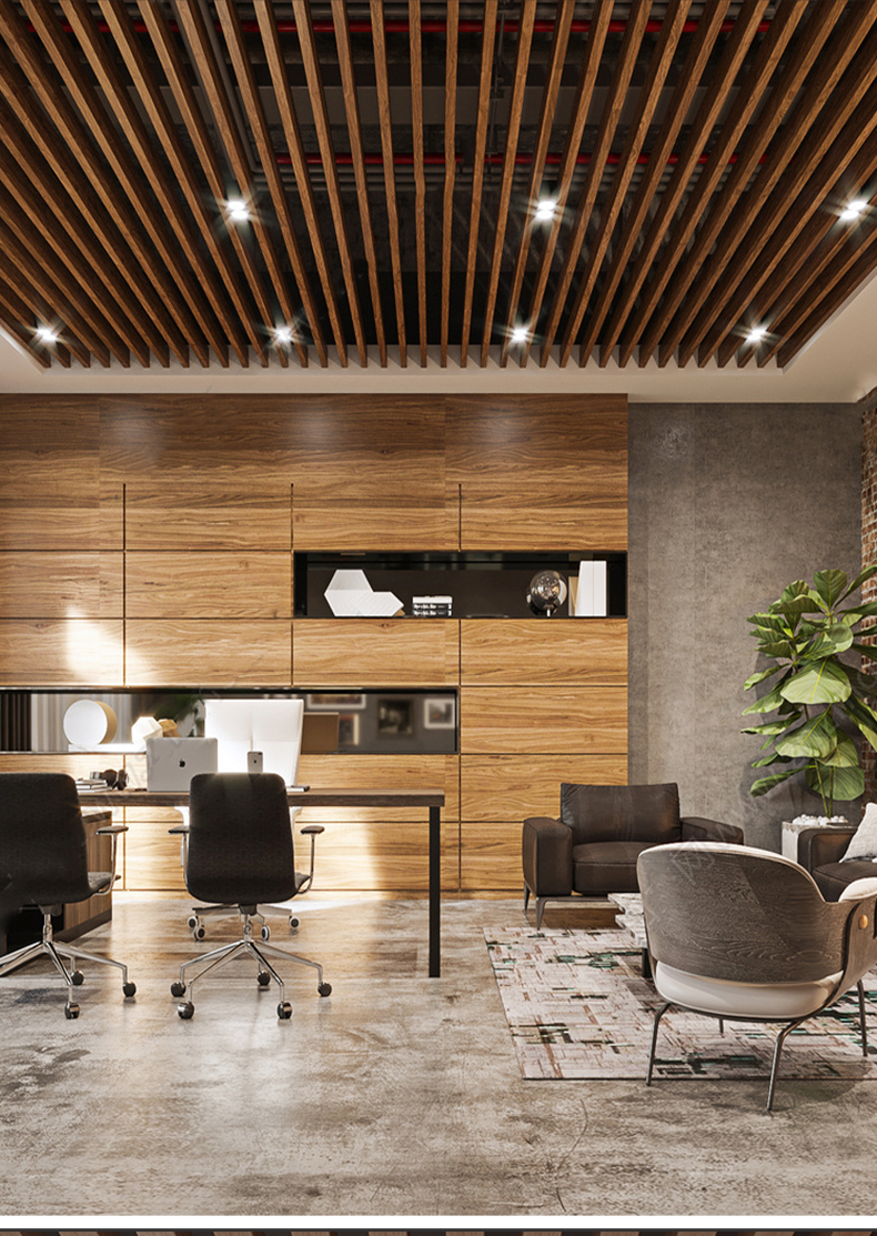 铝方通吊顶led格栅方通单双头明装筒灯射灯cob商用方形斗胆灯 黑5cm方