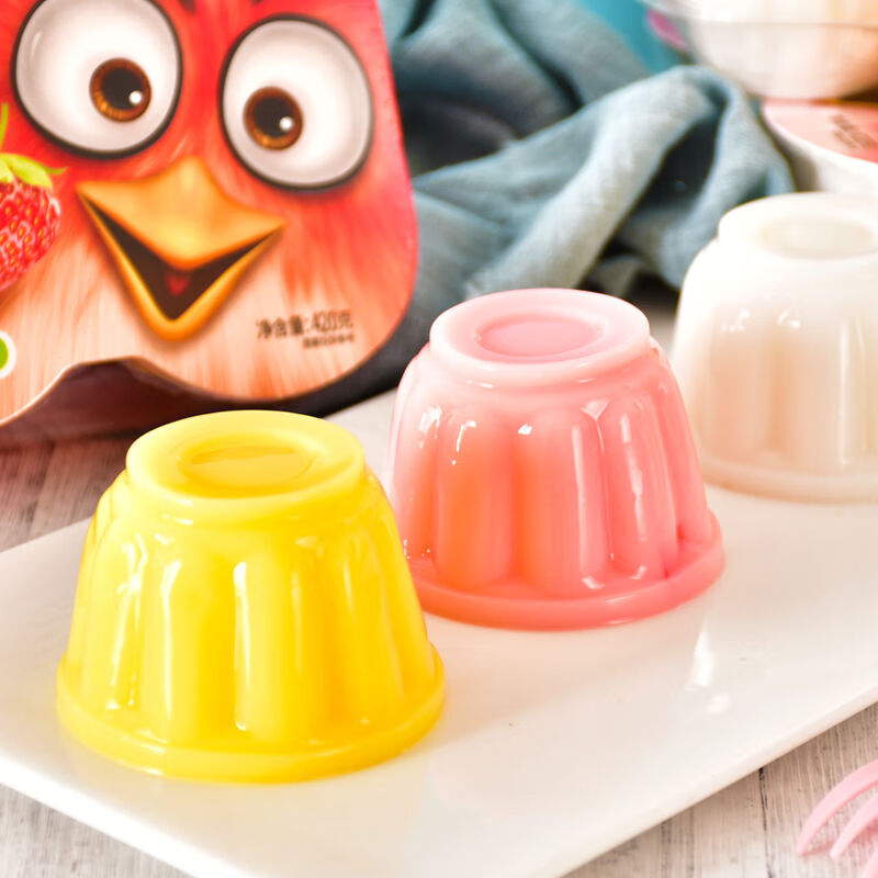 弹兔慕斯白桃果味果冻元宝果汁芒果味布丁可爱果冻休闲办公零食 南