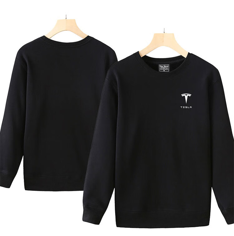 特斯拉4s店工作服卫衣logo车友会工装汽车维修美容工衣外套 灰色 s(薄