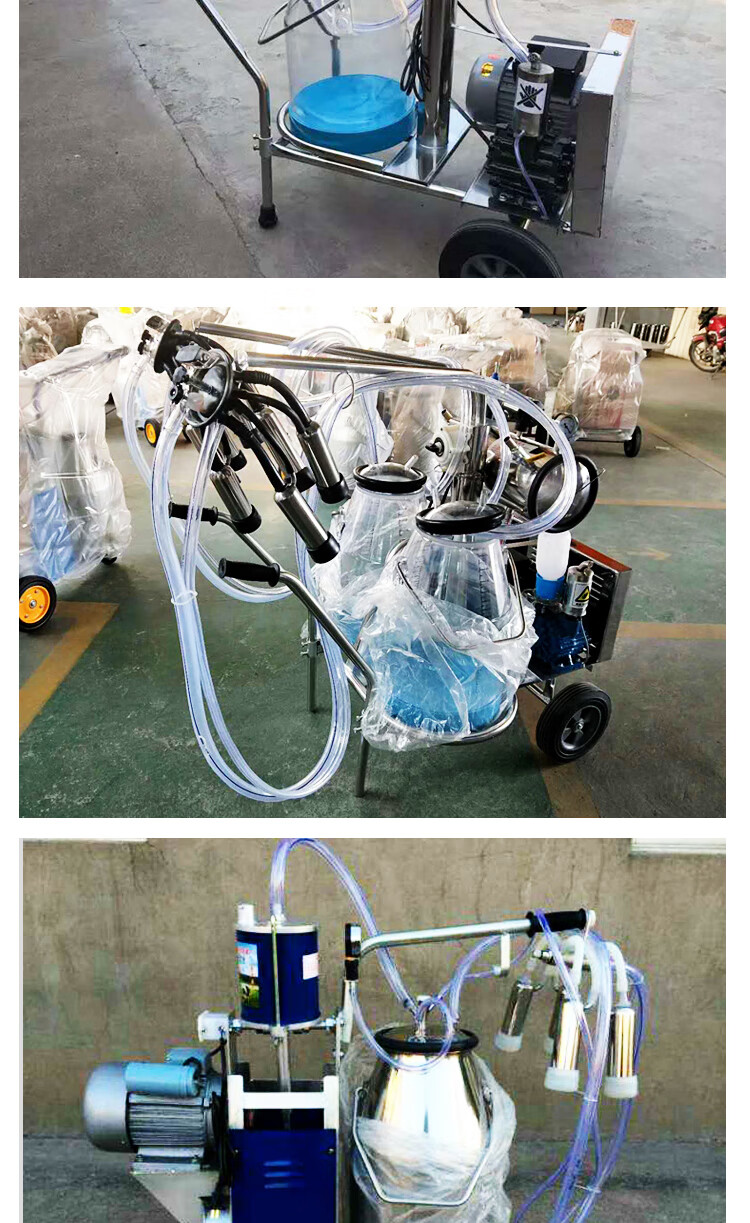 泵脉冲奶牛吸奶器电动牛用奶羊用挤奶器家用活塞式羊用单桶透明桶配置