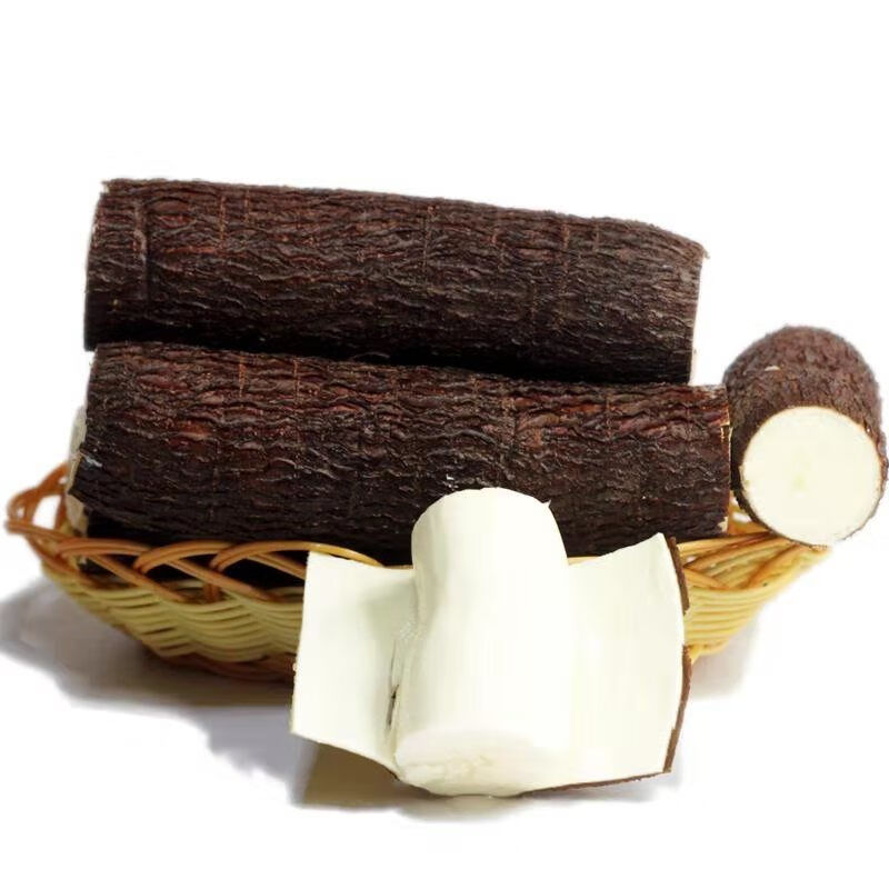 媚调 广西新鲜现挖现发白皮白肉面包木薯食用木薯 带箱净重5斤【图片