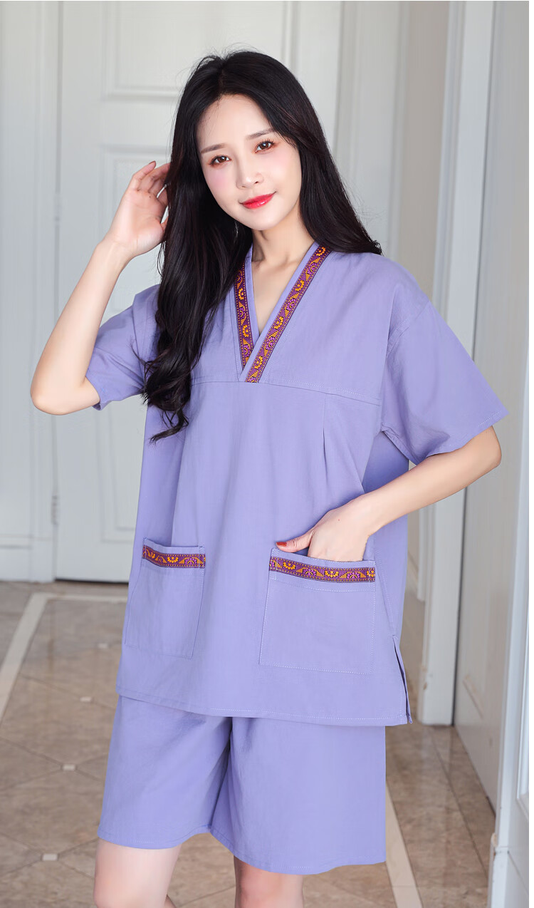 恒源祥特价捡漏汗蒸服女棉洋气情侣装棉加肥加大尺码桑拿服洗浴中心