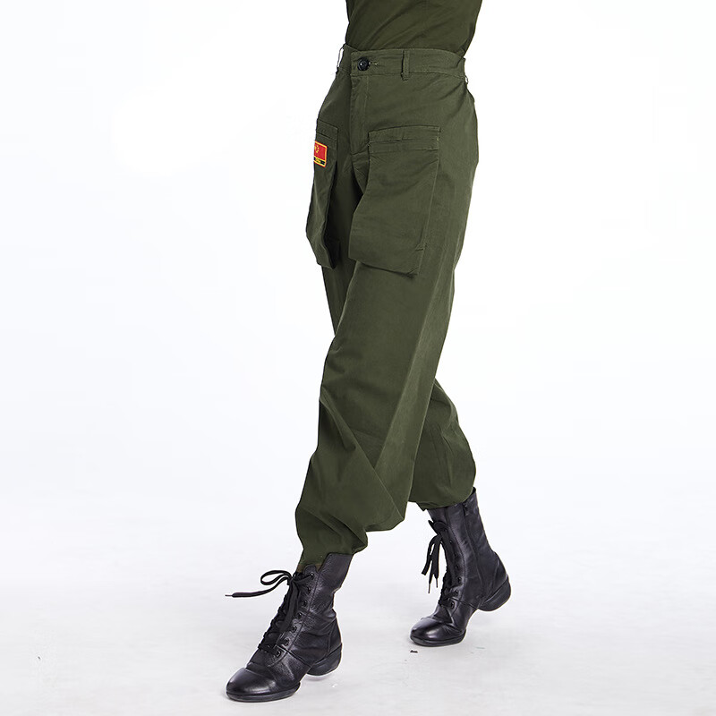 蔓娇绮水兵舞裤子女演出舞蹈服装萝卜裤女广场舞秋冬演出练习哈伦裤