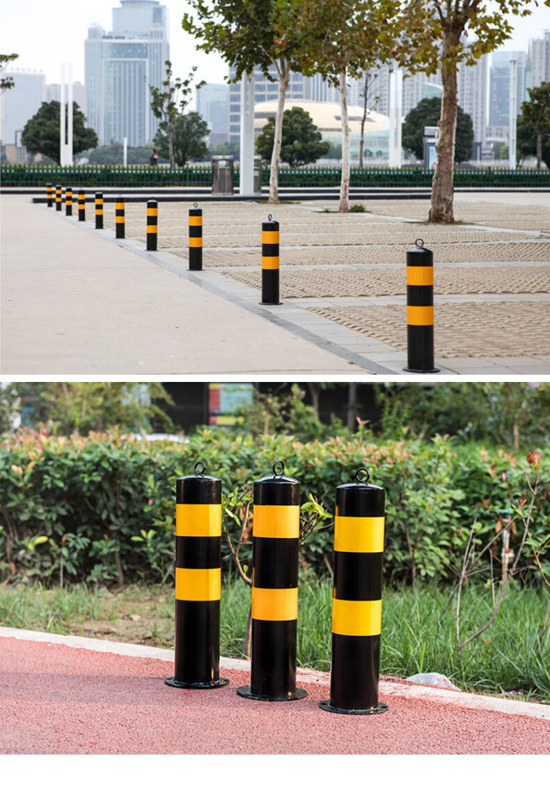 停车桩车位桩活动防撞柱警示柱固定立柱禁止路障隔离桩阻车器 50cm
