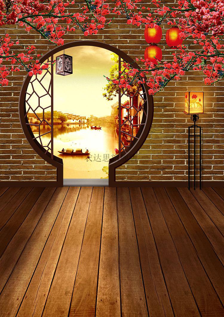 古风背景布 古装背景布摄影背景布全家福背景直播背景布主播背景布3d