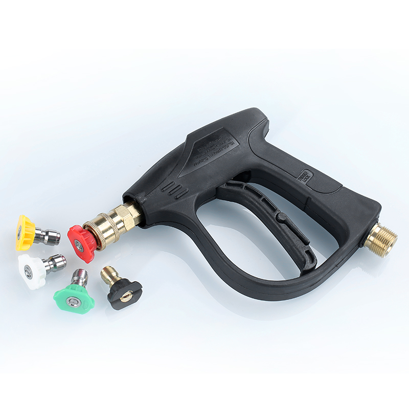 高压洗车机水枪专用鸭嘴黑猫380清洗机家用刷车泵扇形抢3605558快插头