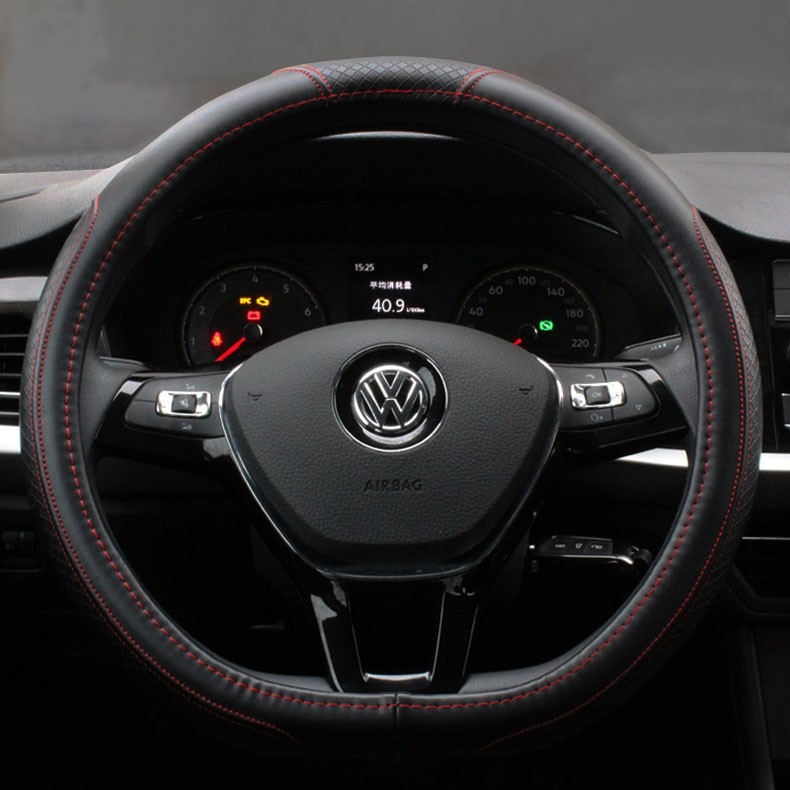 适用于1121款一汽大众全新速腾真皮方向盘套速腾200280汽车牛皮把套