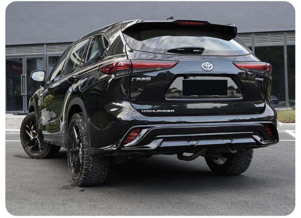 适用于汉兰达改装黑武士适用2022款丰田专用前杠护杠后杠包围保险杠