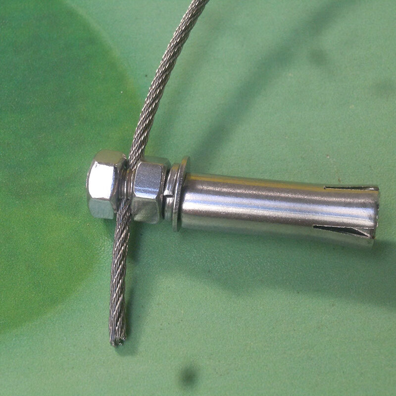 隐形防护网专用十字扣横条的钢丝两端的固定螺丝,s10 304材质【图片 