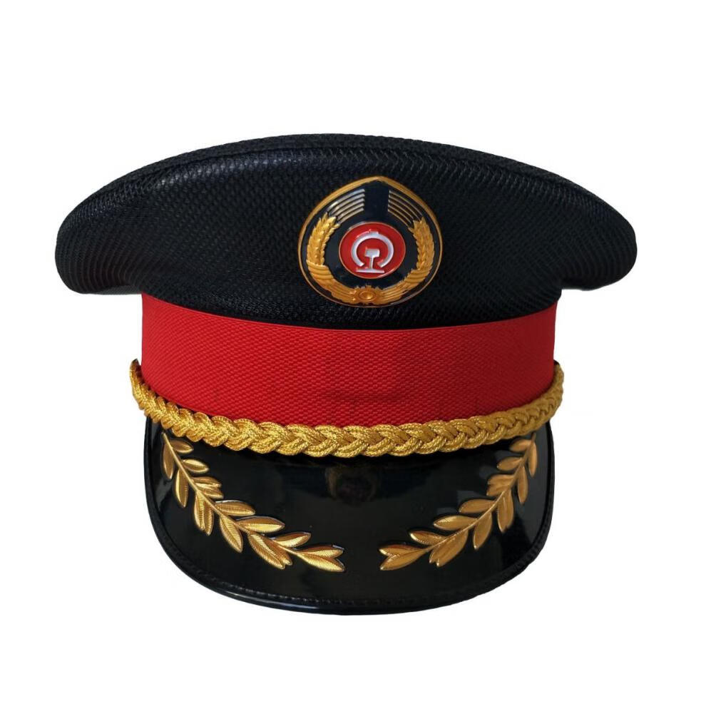 大檐帽陆2020新款铁路大盖帽列车员车长高铁动车乘务员夏网眼帽帽子大