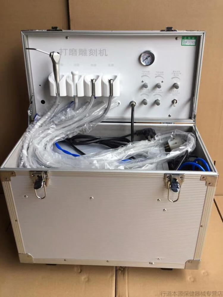 牙科涡轮机便携式涡轮机小型牙椅移动式涡轮机出诊磨牙练习涡轮机金属