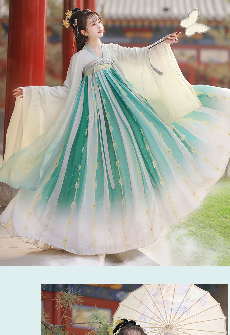 督型梨花渡汉服女齐胸襦裙原创6米中国风春夏款日常上衣3米裙摆xs